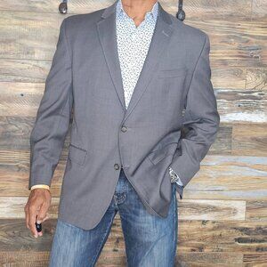 Ted Baker London Endurance 100% Wool Dual Vent Stitched Lapel Jacket Blazer 46R